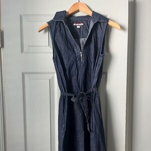 Tommy Hilfiger denim dress size small with tie waist